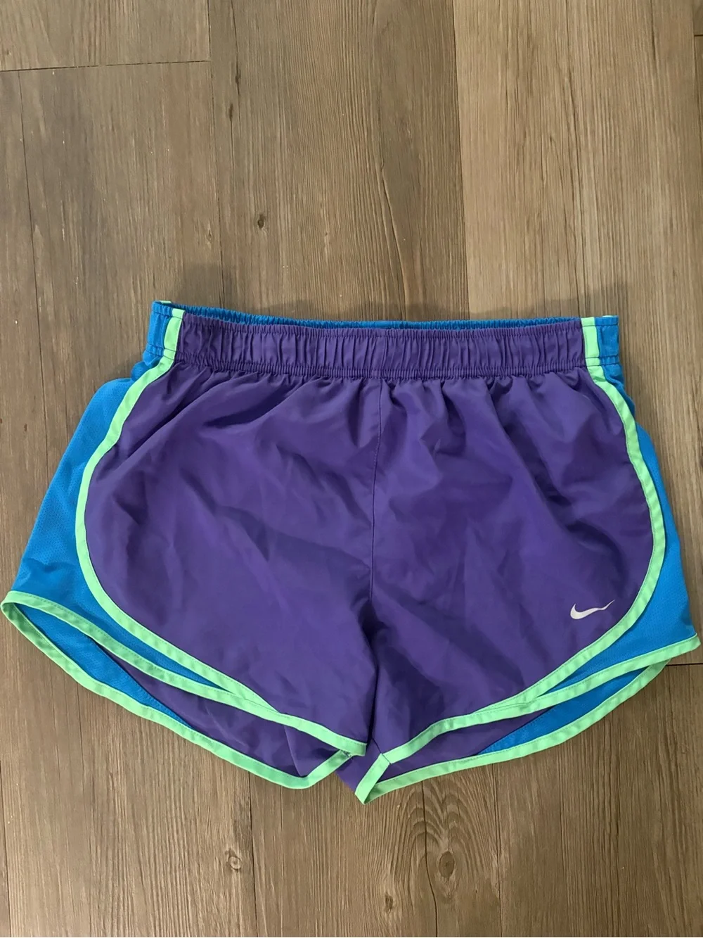 Nike Purple Multicolored Dri-Fit Women’s Athletic Shorts
